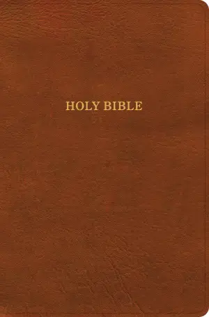 KJV Giant Print Reference Bible, Burnt Sienna LeatherTouch, Indexed