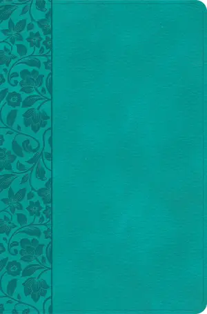 KJV Giant Print Reference Bible, Teal LeatherTouch