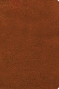 CSB Giant Print Single-Column Bible, Burnt Sienna LeatherTouch