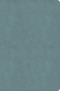 CSB Giant Print Single-Column Bible, Earthen Teal SuedeSoft LeatherTouch