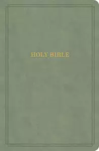 KJV Large Print Personal Size Reference Bible, Sage Suedesoft LeatherTouch