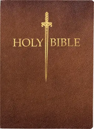 KJV 1611 Sword Bible, Large Print, Acorn Bonded Leather, Thumb Index: (Red Letter, Brown)