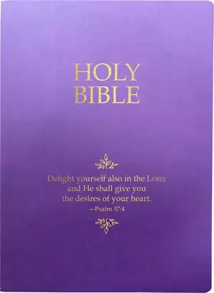KJV Holy Bible, Delight Yourself in the Lord Life Verse Edition, Large Print, Royal Purple Ultrasoft: (Red Letter)