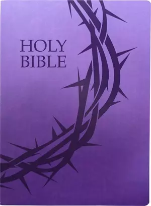 KJV Holy Bible, Crown of Thorns Design, Large Print, Royal Purple Ultrasoft: (Red Letter, 1611 Version)