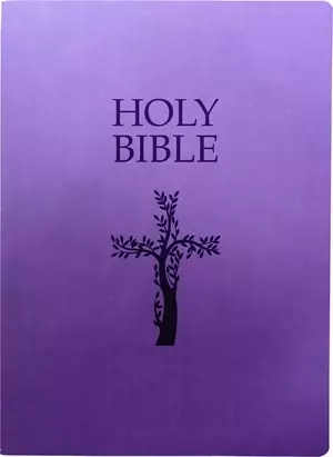 KJV Holy Bible, Cross Design, Large Print, Royal Purple Ultrasoft: (Red Letter, 1611 Version)