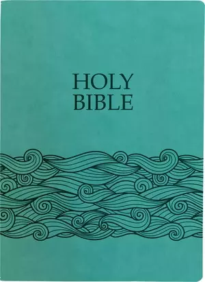 KJV Holy Bible, Wave Design, Large Print, Coastal Blue Ultrasoft: (Red Letter, 1611 Version)
