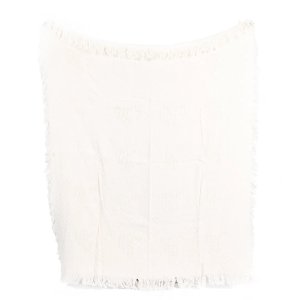 Heart Cross Natural Texture Throw 150 x 127cm