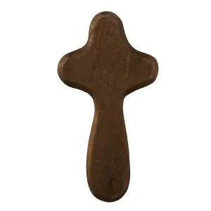 Handheld Cross-Dark Wood (4")