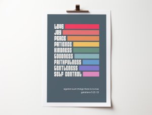 Fruits of the Spirit A4 Poster