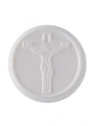 Pack of 250 Peoples Communion Wafers | Altar Bread 1 1/8" - Crucifix