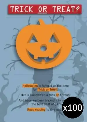 Trick Or Treat? Pack of 100
