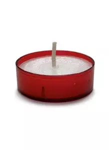 Red Polycarbonate 2hr Tea Lights - Pack of 100