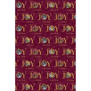 Joy 6 Gift Wrap & 6 Tags