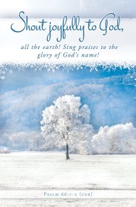 Winter Shout Joyfully Bulletin (pack of 100)