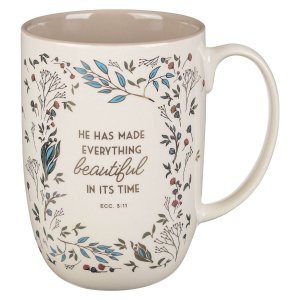Mug Cream & Brown Everything Beautiful Ecc. 3:11