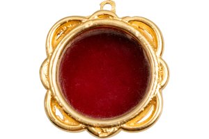 Gold Plated Pocket Reliquary D 2.5 cm