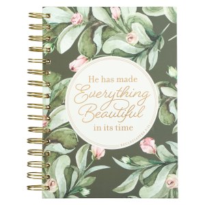 Journal Spiral Green Everything Beautiful Ecc. 3:11
