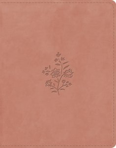 ESV Single Column Journaling Bible (TruTone, Blush Rose, Wildflower Design)