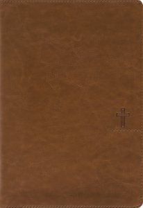NASB, Thinline Bible, Giant Print, Leathersoft, Brown, Red Letter, 1995 Text, Comfort Print