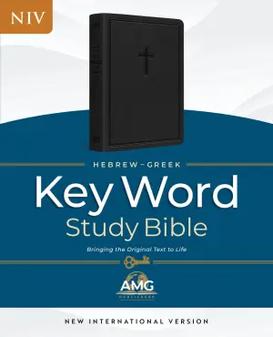 NIV Hebrew-Greek Key Word Study Bible, Black, Indexed