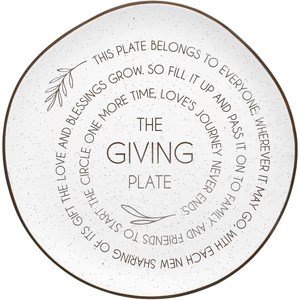 Plate-The Giving Plate-10.5" Ceramic (#88605)