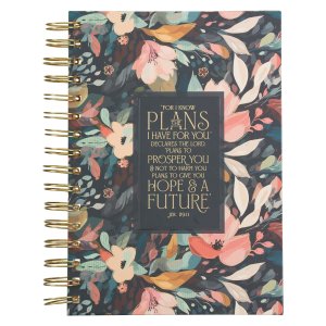 Journal Spiral Black For I Know the Plans Jer. 29:11