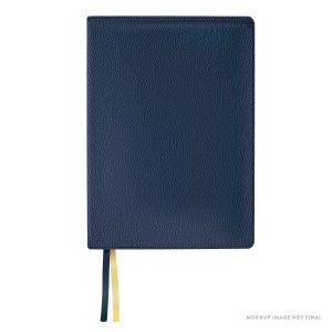Lsb, Handy Size, Inside Column Reference, Paste-Down Blue Faux Leather, Red Letter