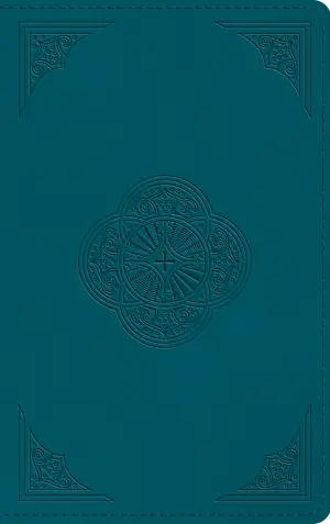 ESV Thinline Bible, Red Letter (TruTone, Deep Teal, Rotunda Design)