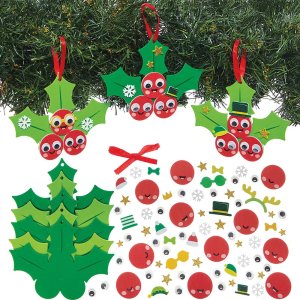 Holly Berries Mix & Match Decoration Kit (Pack of 8)