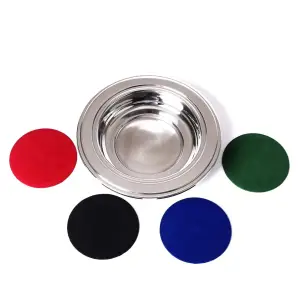 Offering Plate Silver with 4 Pads