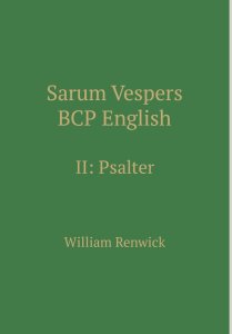 Sarum Vespers BCP English II: Psalter