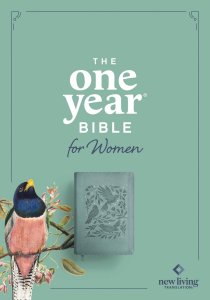 NLT The One Year Bible for Women (LeatherLike, Birdsong Teal)