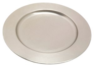 Nickel Plated Candlestick Plate D 17 cm