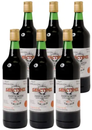 Pack of 6 Communion Wine - Red 75cl - 15% ABV - Sanctifex No.3
