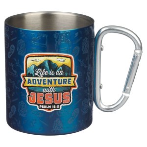 Mug SS Blue Adventure With Jesus Ps. 16:11