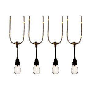 20 LED Connectable Festoon Lights with Warm White Lit Wire