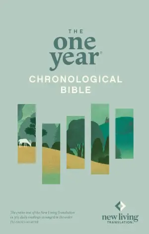 The One Year Chronological Bible NLT, Paperback, Daily Readings, Red Letter, Historical Dates, Timeline