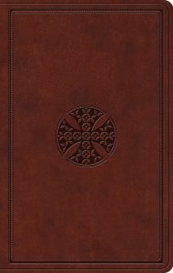 ESV Value Thinline Bible (TruTone, Brown, Mosaic Cross Design)