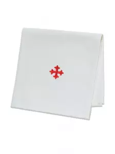 20" x 20" Corporal - Pre-Shrunk Linen - Red Cross Design