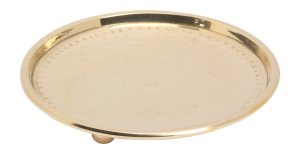 Polished Candlestick Plate D 12 cm Inside