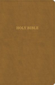 KJV Personal Size Giant Print Bible, Camel Suedesoft