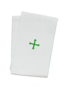 12" x 20" Purificator - Polycotton - Green Cross Design