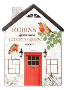 Robins Near You Porcelain Plaque