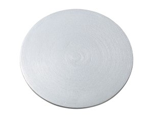 Silver Aluminium Plate D 12 cm
