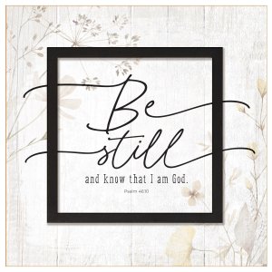 Plaque-Layered Grace-Be Still And Know (6 x 6)