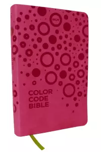 NKJV, Color Code Bible for Kids, Pink Leathersoft, Comfort Print