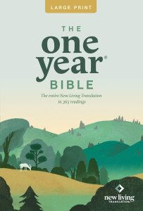NLT One Year Large Print Bible: Paperback