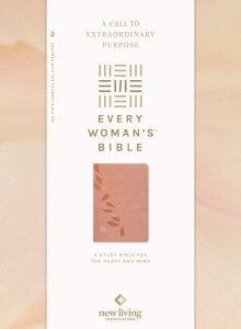 NLT Every Woman's Bible, Filament Enabled (LeatherLike, Pink Petals, Red Letter)