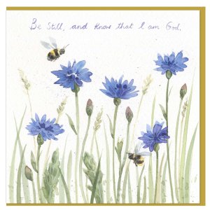 Cornflower Meadow Single Card