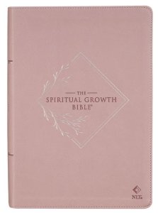 NLT, The Spiritual Growth Bible Faux Leather, Dusty Mauve